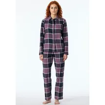 SCHIESSER Pyjama kariert Blau 44