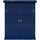 Teamson Home Wandschrank 2 Türen Navy Glancy Lamellenoptik