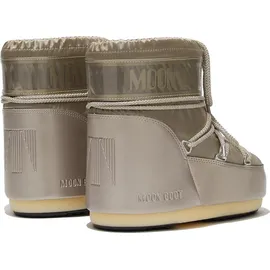 MOON BOOT Icon Low Glance Satin Winter Stiefel Platinum EU 39-41