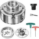 Vevor Drechselfutter 4 Zoll, 4-Backen-Futter-Set Selbstzentrierend, 1 Zoll x 8 TPI-Gewinde