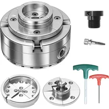 Vevor Drechselfutter 4 Zoll, 4-Backen-Futter-Set Selbstzentrierend, 1 Zoll x 8 TPI-Gewinde