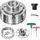 Vevor Drechselfutter 4 Zoll, 4-Backen-Futter-Set Selbstzentrierend, 1 Zoll x 8 TPI-Gewinde