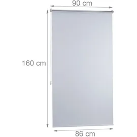 Relaxdays Thermo Verdunklungsrollo weiß