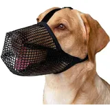 Tomedeks 1 Stück Dog Muzzle, Maulkorb Für Große Hunde, Hundemaulkörbe Mit Klettverschluss, Maulkorb Mittlere Hunde, Giftköderschutz Hund Von Fressen, Beißen, Maulkorb Für Mittlere Und Große Hunde (L)