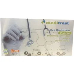 Meditrast Latex Handschuhe 100 St
