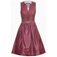 MarJo Trachtenkleid Midi Dirndl 2tlg. 65cm EVI beere rot 44