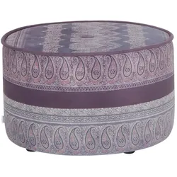 bassetti by SCHRÖNO Pouf aus Velours Tino ¦ lila/violett ¦ Maße (cm): H: 39  Ø: [63.0]