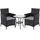 Svita Brooklyn Bistro Set 3-tlg. Schwarz