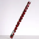 MARELIDA Christbaumkugel bruchfest D: 3cm glänzend matt glitzernd rot 14er Set