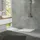 luxebath Duschwanne 100x90 cm Weiß mit Ablaufgarnitur, SMC Duschtasse Brausewanne H:30 mm, Design Brausetasse Anti-Rutsch-Oberfläche in Schieferoptik