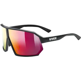 Uvex Sportstyle 237 black Matt Mirror red ONE SIZE,