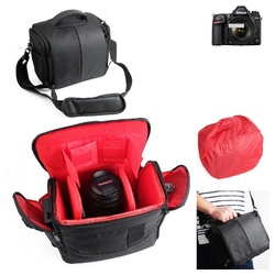 K-S-Trade Kameratasche für Nikon D780, Kameratasche Fototasche Schultertasche Zubehör Tasche einteilbare schwarz