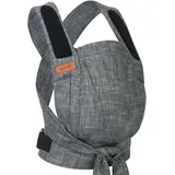 Hoppediz Bondolino b.pure Babytrage ab Geburt für Neugeborene, denim black