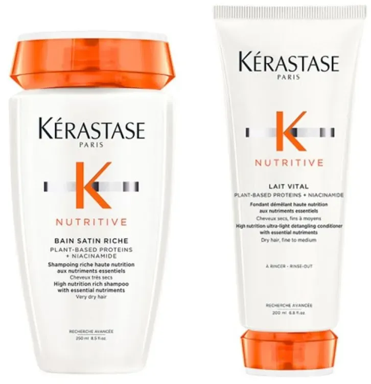 Kérastase Nutritive Duo RICHE (Bain Riche / Lait Vital)* Haarpflegesets 0,45 ml Damen