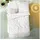 KAEPPEL Musselin Leaf Allover Beige 155 x 220 cm + 80 x 80 cm