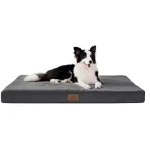 luxuskollektion Hundebett Orthopädisch 128 x 80 cm braun