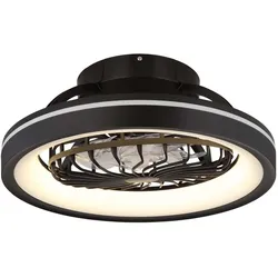 Deckenlampe Ventilator Wohnzimmerleuchte RGB LED Fernbedienung dimmbar D 48 cm