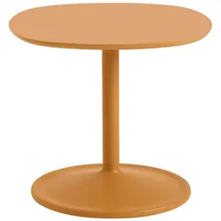 Muuto Soft Beistelltisch, 45 x 45 cm, höhe 40 cm, orange laminat / orange