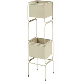 Beliani Pflanzenständer 75 x 20 x 20 cm Beige
