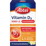 Perrigo Abtei Vitamin D3 3000 I.E. Schmelztabletten 75 St.