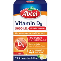 Perrigo Abtei Vitamin D3 3000 I.E. Schmelztabletten 75 St.