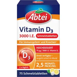 Perrigo Abtei Vitamin D3 3000 I.E. Schmelztabletten 75 St.