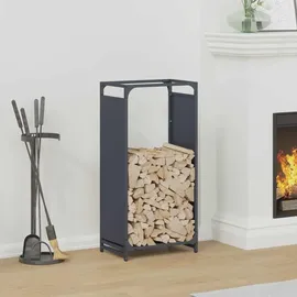 vidaXL Kaminholzregal Kaltgewalzter Stahl 44 x 28 x 90 cm Anthrazit
