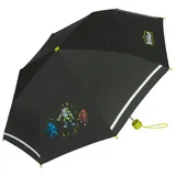 Scout Kinder-Taschenschirm mit reflektierenden Streifen Dark Beast