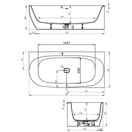 Hoesch iSensi Eckbadewanne 190 x 90 cm (3826.010)