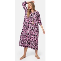PM SELECTED Damen Maxikleid Sommerkleid Jersey Strandkleid mit Muster in Einheitsgröße PM37