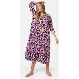 PM SELECTED Damen Maxikleid Sommerkleid Jersey Strandkleid mit Muster in Einheitsgröße PM37