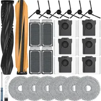 bluearks 26 Stück Zubehör für Dreame X50 Ultra Complete/l50 Pro Ultra/l40s Pro Ultra/matri X10 Ultra/v50 Ultra Complete Roboter Saugroboter,2hauptbürste,4filter,6wischpad,6seitenbürsten,6staubbeutel