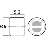 Monacor MCE-4001 Mikrofon-Kapsel Durchmesser:6mm,