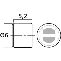 Monacor MCE-4001 Mikrofon-Kapsel Durchmesser:6mm,