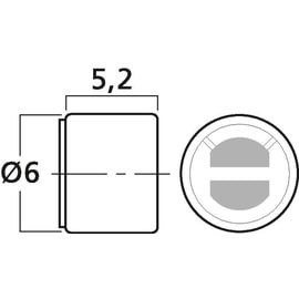 Monacor MCE-4001 Mikrofon-Kapsel Durchmesser:6mm,