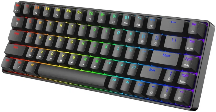 Neue Gaming Mechanical Keyboard Triadyn PLAY ELECTRA RGB Anti-Ghosting Blue Switches Für Spieler Schwarz