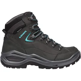 Lowa Renegade Evo GTX Mid Wanderstiefel - Asphalt / Turquoise - EU 39