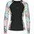 LASCANA Badeshirt Damen Schwarz/Mehrfarbig 38