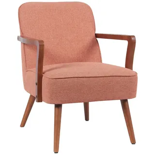 Svita Loungesessel Akzentstuhl vintage Wohnzimmer Schlafzimmer Terracotta