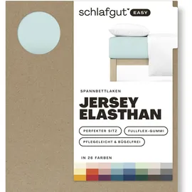 schlafgut Easy Jersey 120 x 200 - 130 x 220 cm petrol light