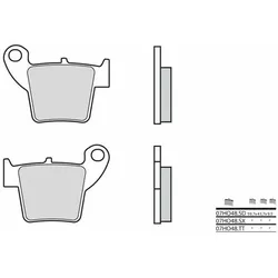 Brembo S.p.A. Bremsbeläge Off-Road Sintermetall - 07HO48SD