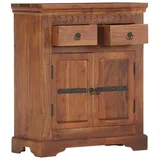 vidaXL Sideboard 63x30x75 cm Massivholz Akazie - Braun