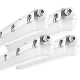 Vevor 4er-Set LED Feuchtraumleuchte 60W 7400LM Dampfdicht Leuchte 5000K IP65