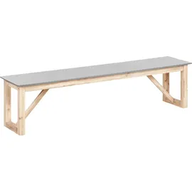 Beliani Gartenmöbel Set 6-tlg. Grau/Braun