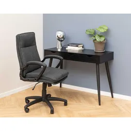 Actona Beistelltisch/Schreibtisch Jupiter 110 cm 3 Schubladen - schwarz - Schwarz