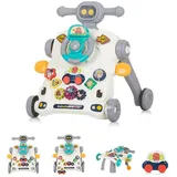 Chipolino Lauflernwagen 3 in 1 Auto, Spieltisch, Lenkrad, Tasten, Musik, Lichter grau