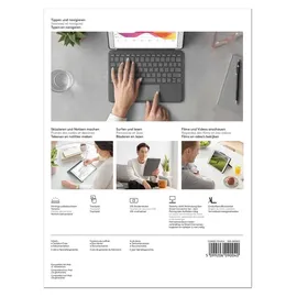 Logitech Combo Touch Tastatur Case für iPad 10,2'' graphit