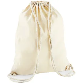 Westford Mill Baumwoll Turnbeutel W110 natural 37 x 46 cm