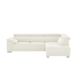 Ecksofa  Chocolo , creme , Maße (cm): B: 270 H: 76 T: 205