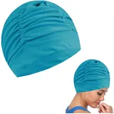 Badekappe für Lange Haare, Elastische Badekappen für Erwachsene, Frauen Schwimmkappe Badekappe, Unisex Badekappen, Schwimmkappe Damen, für Herren Damen Lange Kurzes Haar
